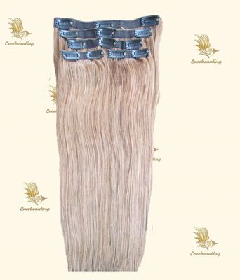 120g/PC ミューティカラークリップ ヘアエクステンション ミューティカラーオプションのヒトヘアクリップ イン