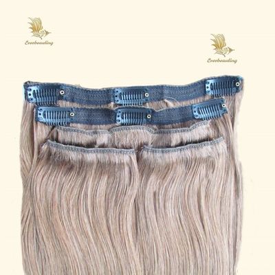 120g/PC ミューティカラークリップ ヘアエクステンション ミューティカラーオプションのヒトヘアクリップ イン