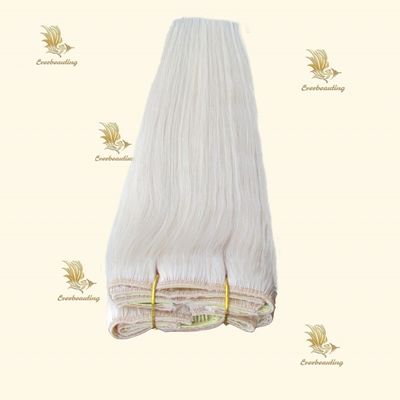 2本引いた自然レミヒトヘアクリップ ヘアエクステンションのプリボンドタイプクリップ