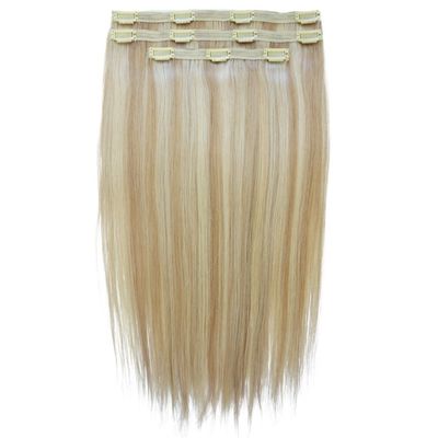短髪用のクリップインヘアエクステンション ダブルドローレッドレミー人髪 カスタマイズされた要求