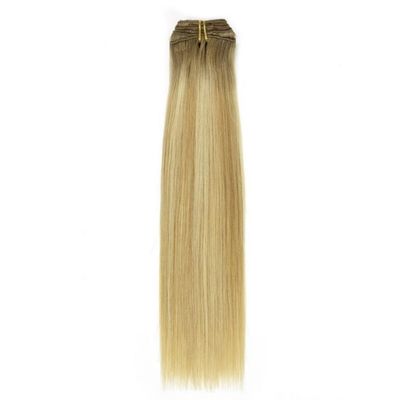 短髪用のクリップインヘアエクステンション ダブルドローレッドレミー人髪 カスタマイズされた要求