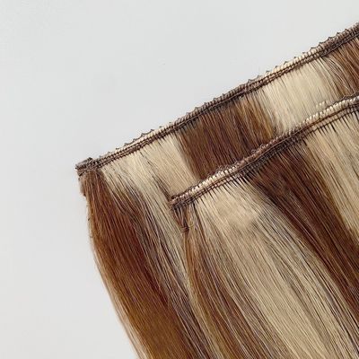 短髪用のクリップインヘアエクステンション ダブルドローレッドレミー人髪 カスタマイズされた要求