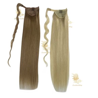 Remy 人髪 フォニーテール ヘアピース 100% 未加工 ブラジリアン 納期予定
