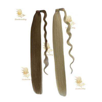 長いまっすぐなポニーテール 巻き込み クリップイン ヘアエクステンション 天然 ヘアパーツ ヘアパーツ