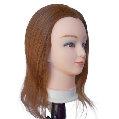 16インチ 100% 人間の髪トレーニングヘッド プロフェッショナル