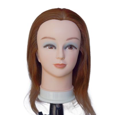16インチ 100% 人間の髪トレーニングヘッド プロフェッショナル
