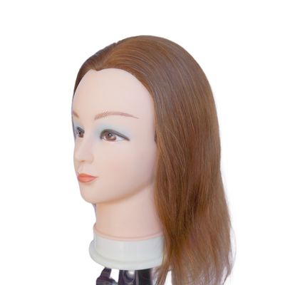 16インチ 100% 人間の髪トレーニングヘッド プロフェッショナル