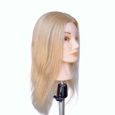 100% 人間の髪のトレーニングヘッド マネキンヘッド 練習のためのプロトレーニングツール