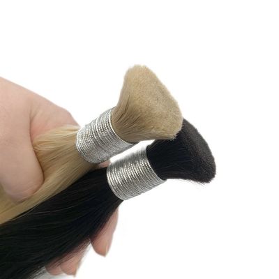 Customization 100g Straight Russian Light Color Hair Bulk Package 0.400kgの総重量 オーケー オーケー オーケー オーケー