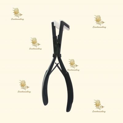 ヘア エクステンション Plier プロフェッショナル ブラック カラーテープ ステンレス ステール