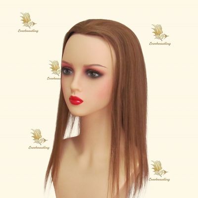 人髪 トゥーピー 皮質 レミー ヘア トッパー シルク ベース 女性用 純手結び作業